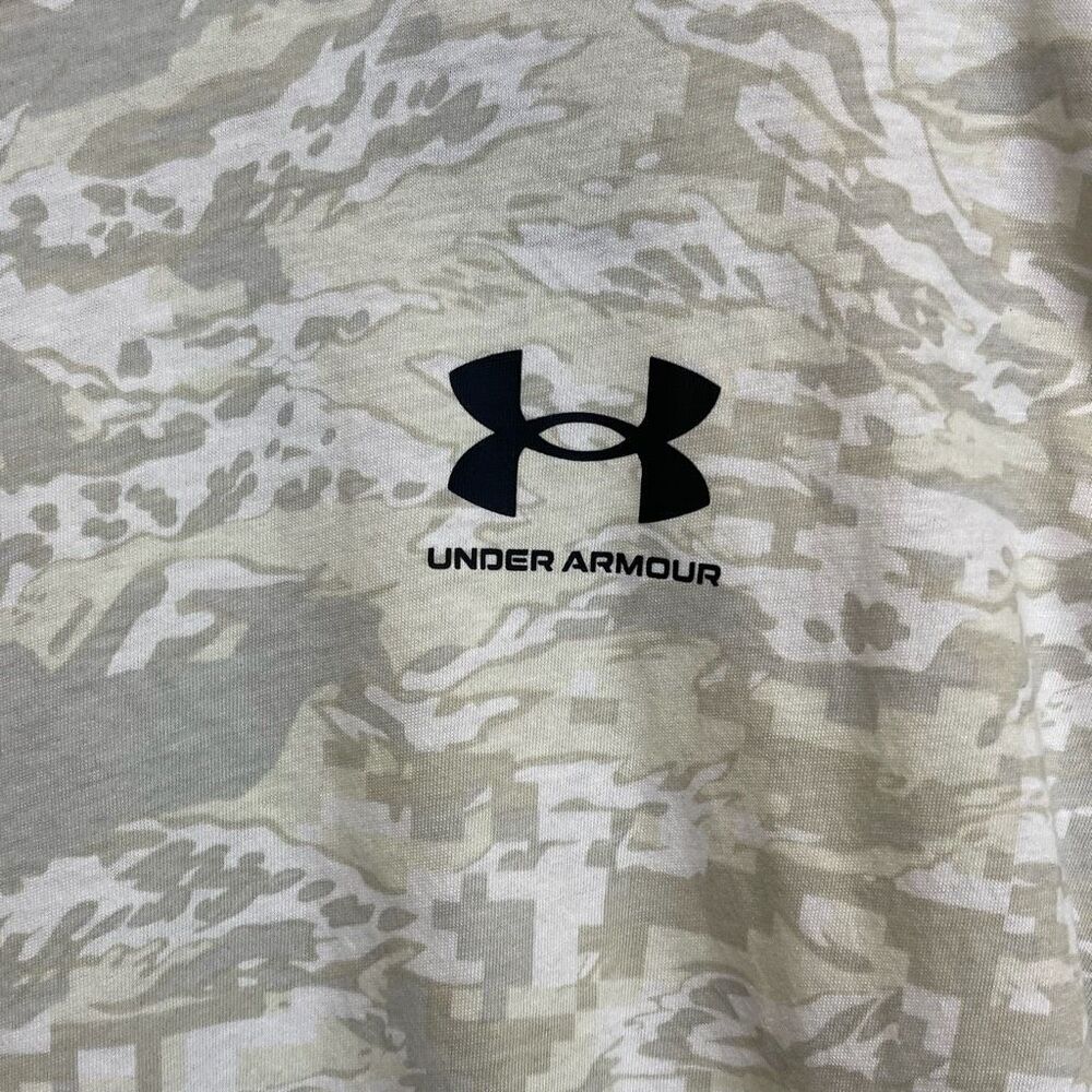 NWT UNDER ARMOUR T-Shirt Men's Large White Gray ABC Camo Short Sleeve Crew Neck - Picture 4 of 15